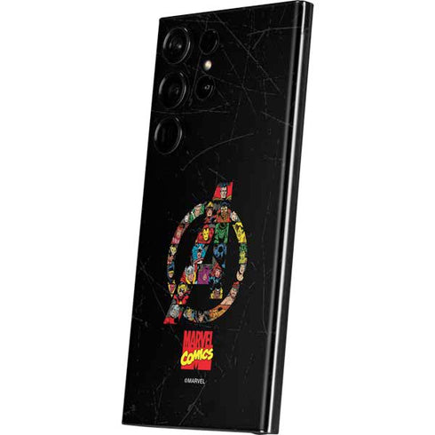 Marvel Classic Comics Avengers Logo Galaxy Skins